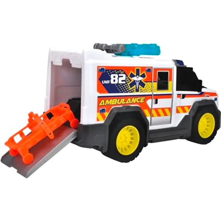 Dickie Toys - Medical Responder (30 cm) - Spielzeug-Rettungswagen mit Schussfunktion, Zubehör, Licht & Sound, inkl. Batterien – Bild 2