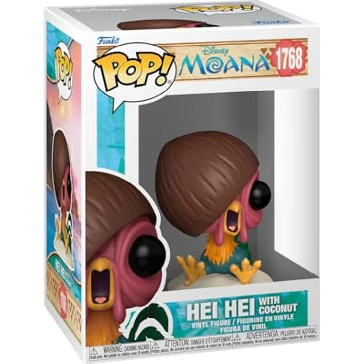 Funko POP! Disney: Moana - HEI HEI with Coconut, 9,5 cm Vinylfigur für Sammler – Bild 1