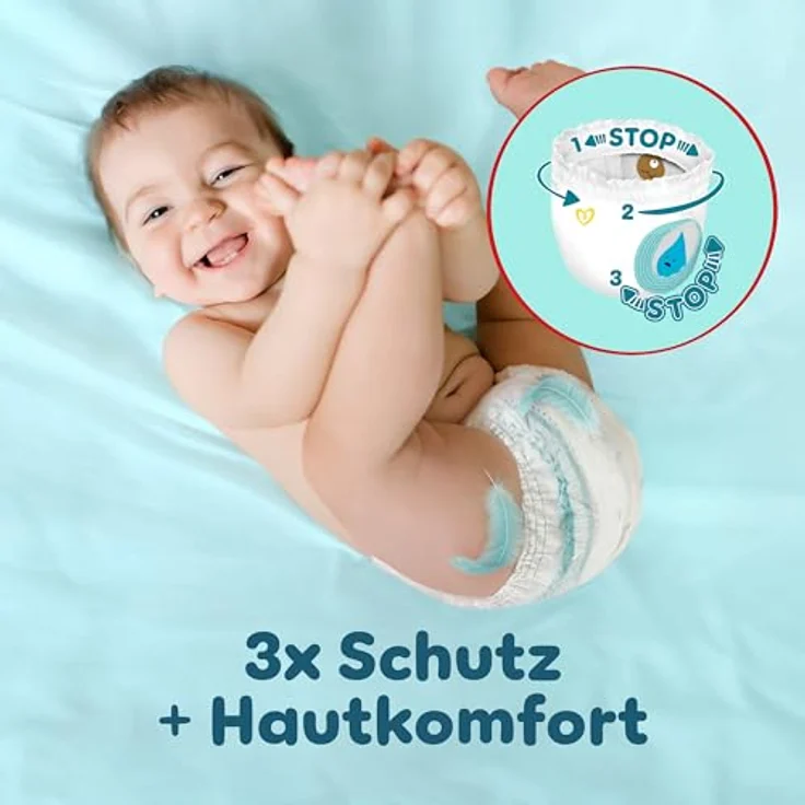 Pampers Premium Protection Pants, Windeln Größe 4, 42 Stück für 9-15 kg, mit Rundum-Auslaufschutz und elastischem Bündchen – Bild 3