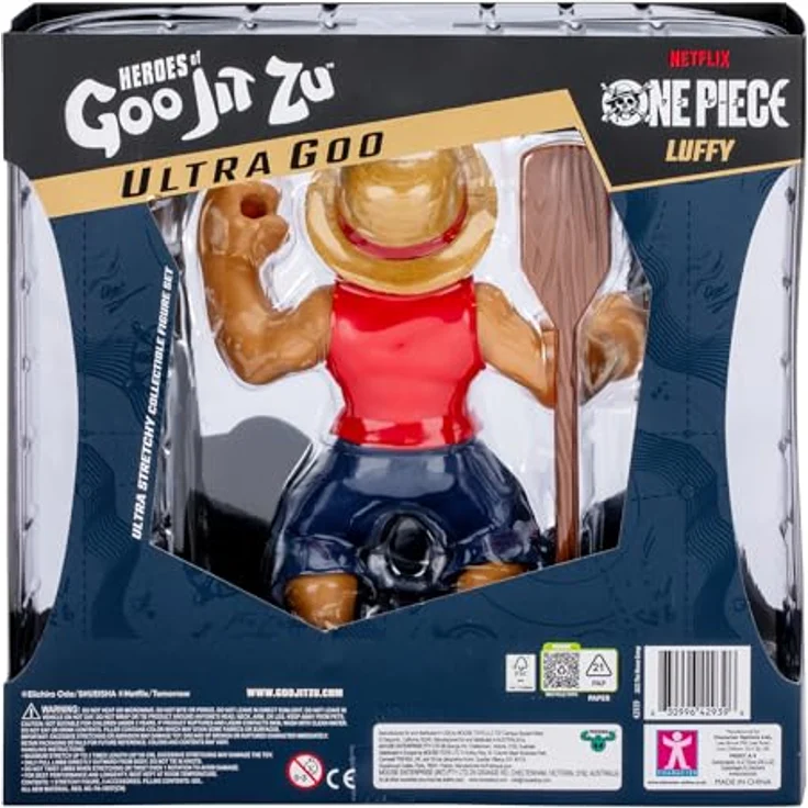 Heroes of Goo Jit Zu One Piece Luffy, 18 cm Actionfigur mit Ultra-Schleimfüllung und Deluxe-Zubehörteilen – Bild 4