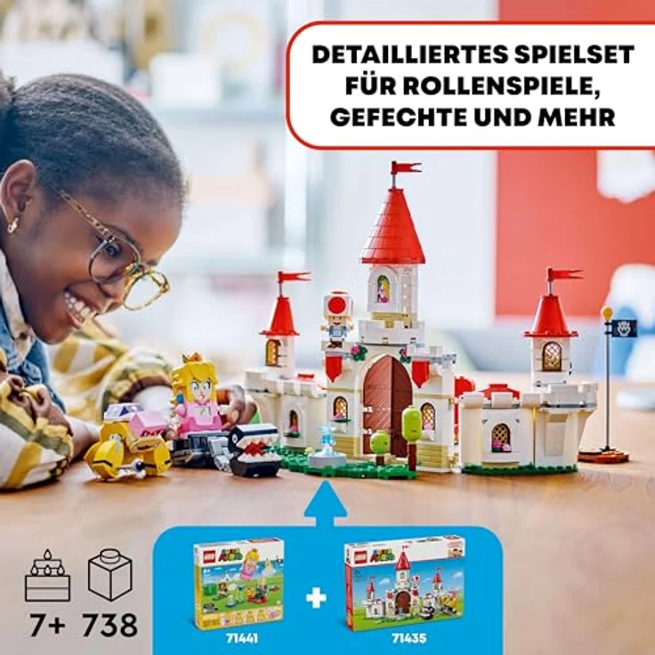 LEGO® Konstruktionsspielsteine Showdown mit Roy beim Pilz-Palast (71435), LEGO Super Mario, (738 St), Made in Europe - Preisvergleich – Bild 3