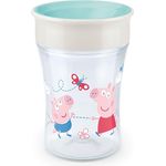 NUK Magic Cup 230ml, 360°-Trinkrand, abdichtende Silikonscheibe, BPA frei, türkis, Kindertrinkbecher