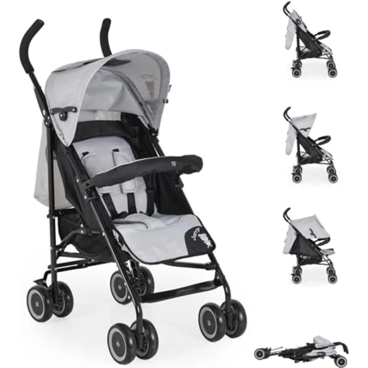 Moni Kinder-Buggy Kinderwagen Jerry, Sonnendach, schwenkbare Vorderräder, EVA-Räder – Bild 3
