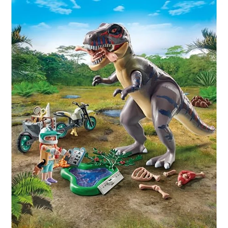 Playmobil® Konstruktions-Spielset T-Rex-Spurensuche (71524), Dinos, (46 St), Made in Europe – Bild 4