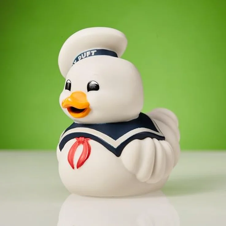 TUBBZ Mini: Ghostbusters - Stay Puft Cosplaying Rubber Duck, 5 cm große Sammelfigur mit Ghostbusters-Logo, offiziell lizenziert – Bild 3