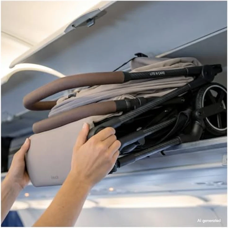 Hauck Reisebuggy Lite N Care, ultraleichtes Carbon-Gestell, Dark Anthracite, IATA-kompatibel, inkl. Gratis Mobilitätsgarantie – Bild 9