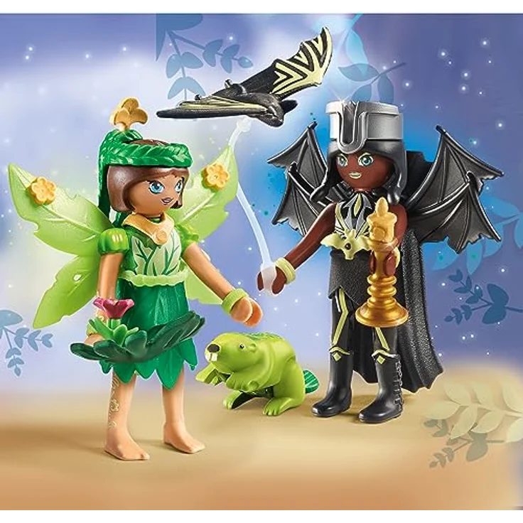 PLAYMOBIL 71350 Forest Fairy & Bat mit Seelentieren Spielset, 26-teilig mit abnehmbaren Feenflügeln, Mehrfarbig – Bild 5