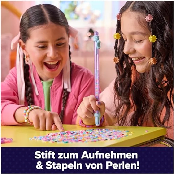 Spin Master Cool Maker Stack'd Heishi Armband Studio, Kreativset zur Herstellung von individuellen Perlenarmbändern mit Perlenstift und automatischem Auffädeln – Bild 4