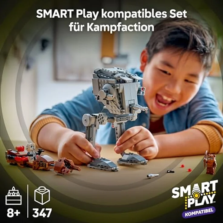LEGO Star Wars 75424 SMART Play: AT-ST Angriff auf Endor, interaktives Spielzeug mit 2 SMART Tags und Wicket Minifigur, Geschenk für ab 8 Jahre – Bild 2
