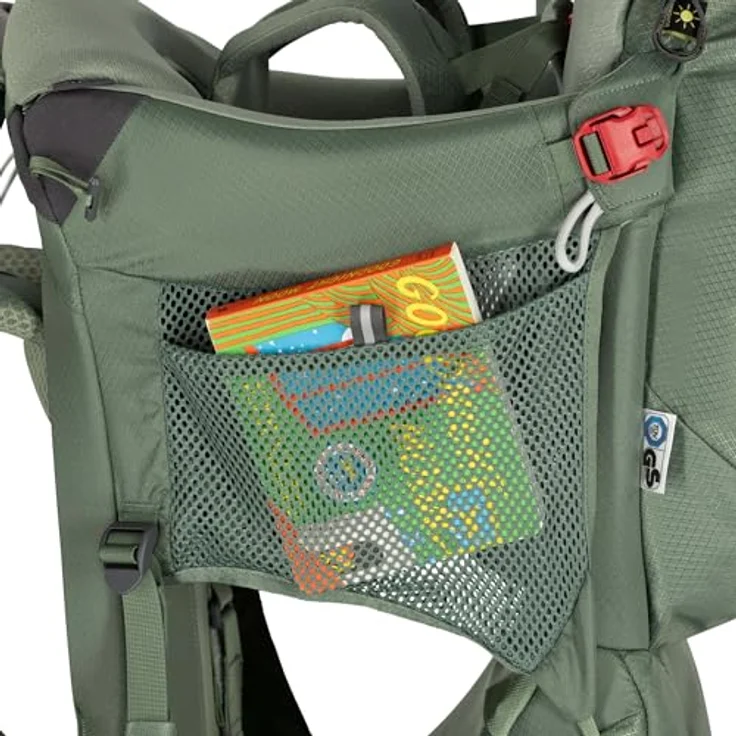 Osprey Poco Child Carrier, Babytrage für Outdoor-Aktivitäten, 24 Liter Stauraum, grün – Bild 7