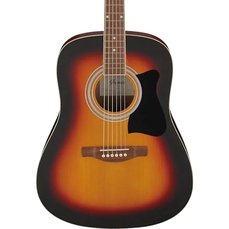 Ibanez V50NJP-OVS Akustik Gitarre, Dreadnought, mit Zubehörset, Nandu, Chrome, Meranti – Bild 5