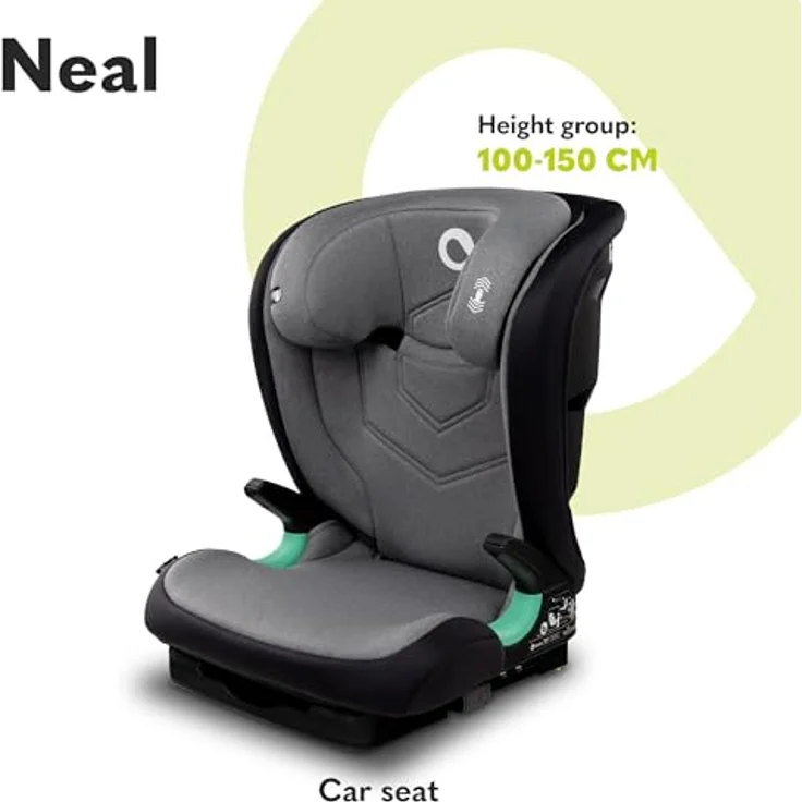 LIONELO Neal Kindersitz 15-36kg, Isofix, Seitenprotektoren, Kennzeichnung i-Size, 3-fach verstellbare Rückenlehne, Höhenverstellbare Kopfstütze, Belüftungssystem – Bild 2