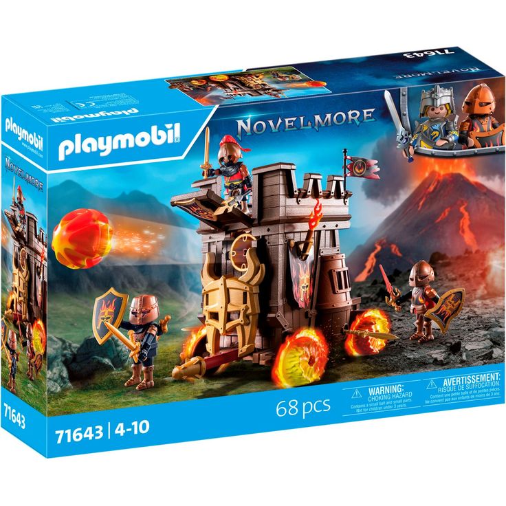 Playmobil® Angriffswagen mit Feuerkanone (71643), Novelmore Konstruktions-Spielset, (68 St), Made in Europe