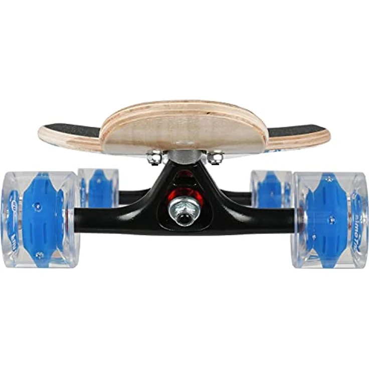FunTomia Flex3 bis 68kg - Camber Longboard LED Blau Ahornholz – Bild 3