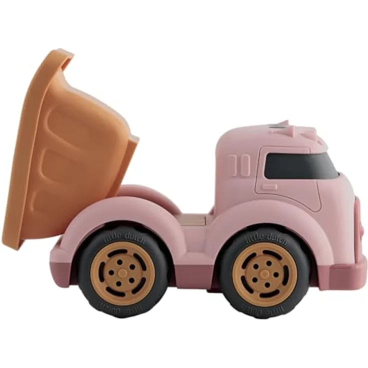 Little Dutch Kipplaster Strandspielzeug, rosa, 100% Kunststoff, 17x10,5x10,5 cm, für Kinder ab 18 Monaten – Bild 2