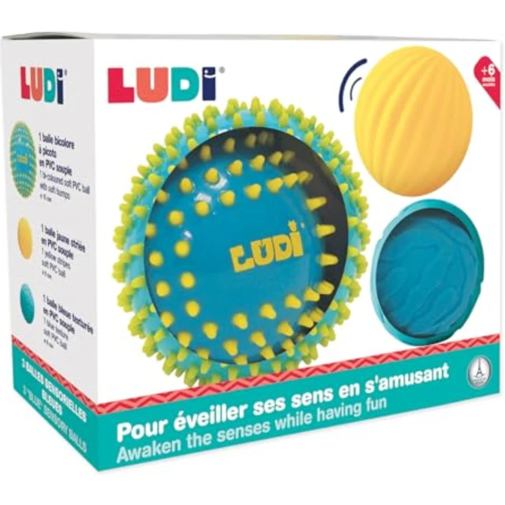 LUDI Sensory ball set - blue – Bild 2