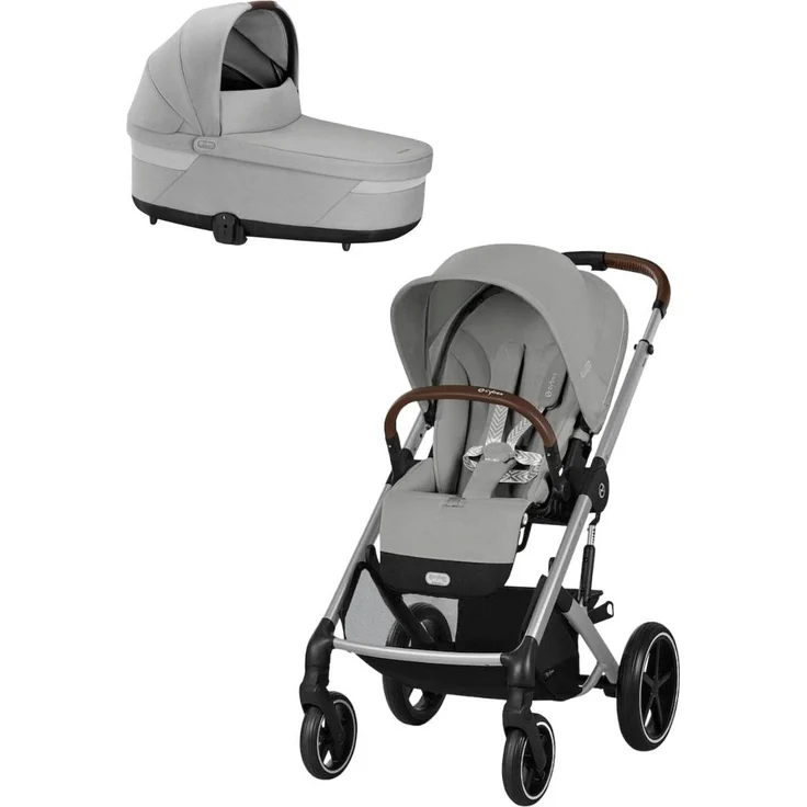 Cybex Balios S Lux 2in1 Kombikinderwagen inkl. Babywanne, komfortabel und wendig, schwarz