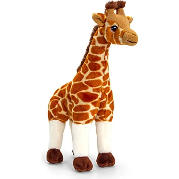Keel Toys SE6124, Plüsch Giraffe aus 100% recyceltem Material, leicht waschbar, ideal für Babys, entspricht europäischen Sicherheitsstandards