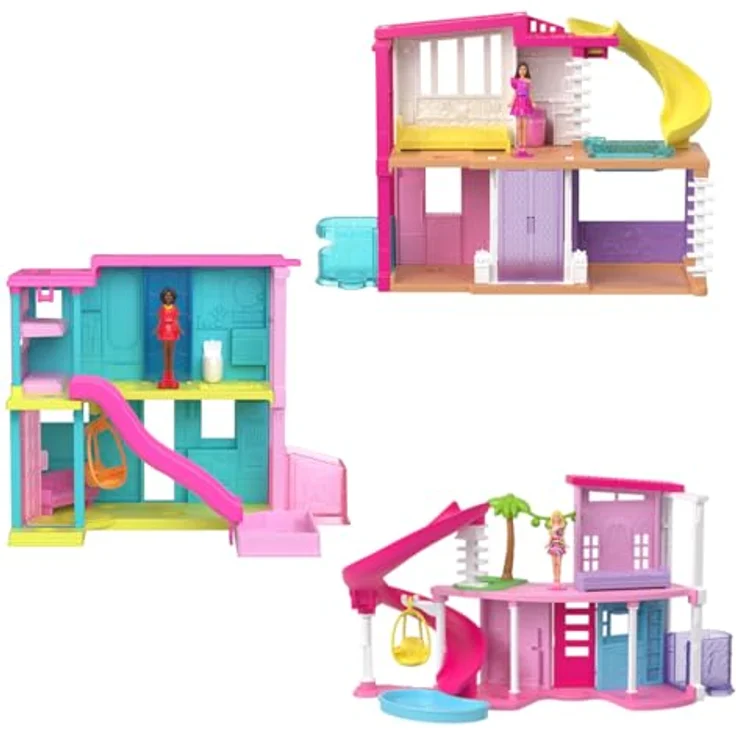 Barbie Mini Barbieland Traumhaus, Puppenhaus mit Überraschungs-Minipuppe, zufälliges Modell – Bild 5