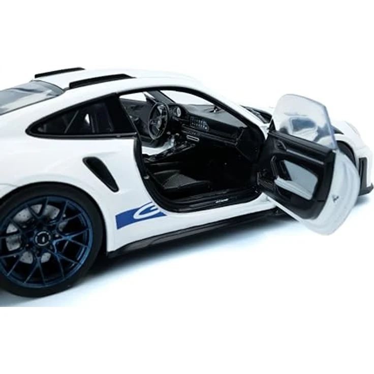 Solido 1:18 Porsche 911 GT3 RS 2024, detailliertes Modellfahrzeug in Weiss und Blau – Bild 9