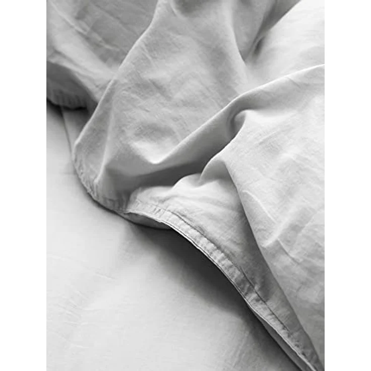ESSENZA Bettwäsche Guy Silver, 135x200 + 1x 80x80 cm, 100% Baumwollrenforce, grün, Vintage-Waschung, Öko-Tex Standard 100 – Bild 3