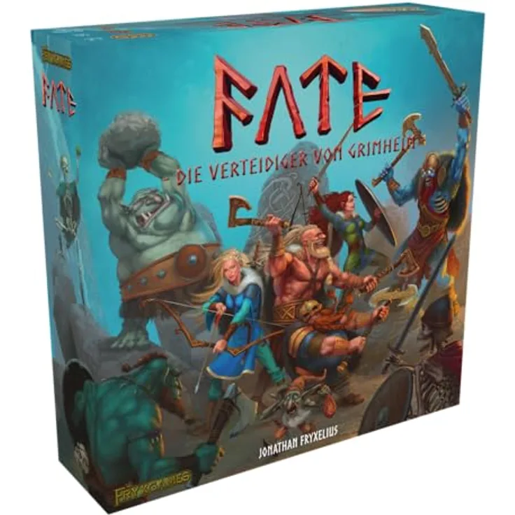 Heidelberger Fate: Verteidiger von Grimheim, kooperatives Tower-Defense-Spiel für 1-4 Spieler, Deutsch, ab 14 Jahre