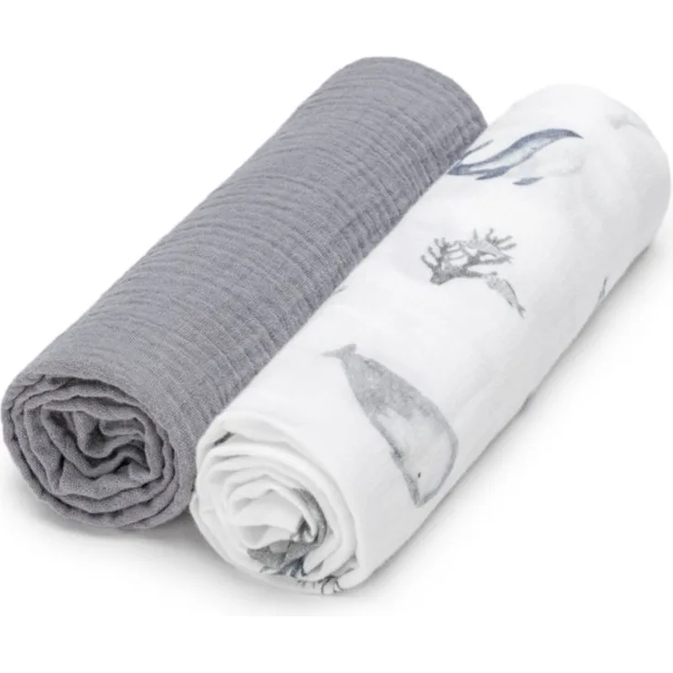 T-Tomi BIO Muslin Diapers, Stoffwindeln Gerda, 2 St., 100% Baumwolle, hohe Saugfähigkeit, für sensible Kinderhaut