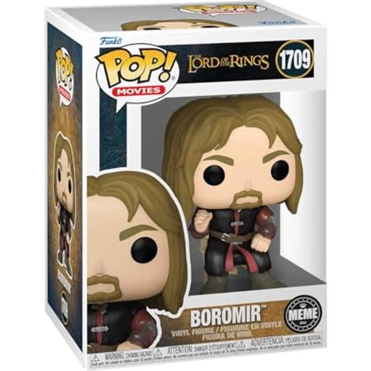 Funko POP! - Movie - The Lord of the Rings Boromir #1709, Sammelfigur mit 9 cm Größe in Fensterbox – Bild 1
