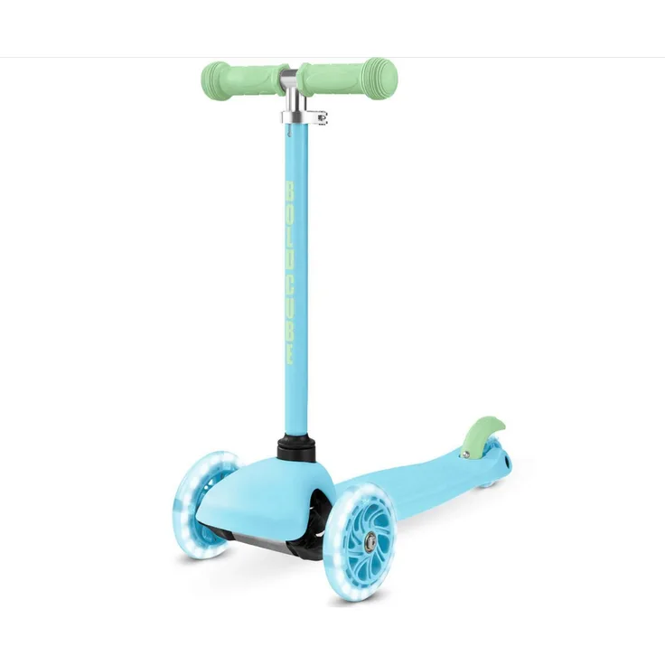 BOLDCUBE Teeny 3-Rad-Tretroller, höhenverstellbarer Scooter mit blinkenden Rädern für Kinder von 2 bis 6 Jahren