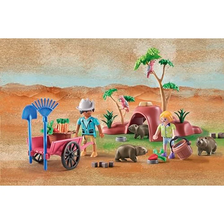 Playmobil® Wombat Unterschlupf (71625), Wiltopia Konstruktions-Spielset, (47 St), Made in Germany – Bild 3