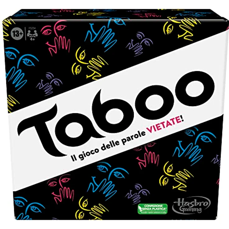 Hasbro Gaming Klassisches Tabu Spiel, Partyspiel, Wörterspiel für Erwachsene und Teenager, Ratespiel für 4 und mehr Spieler, ab 13 Jahren – Bild 2