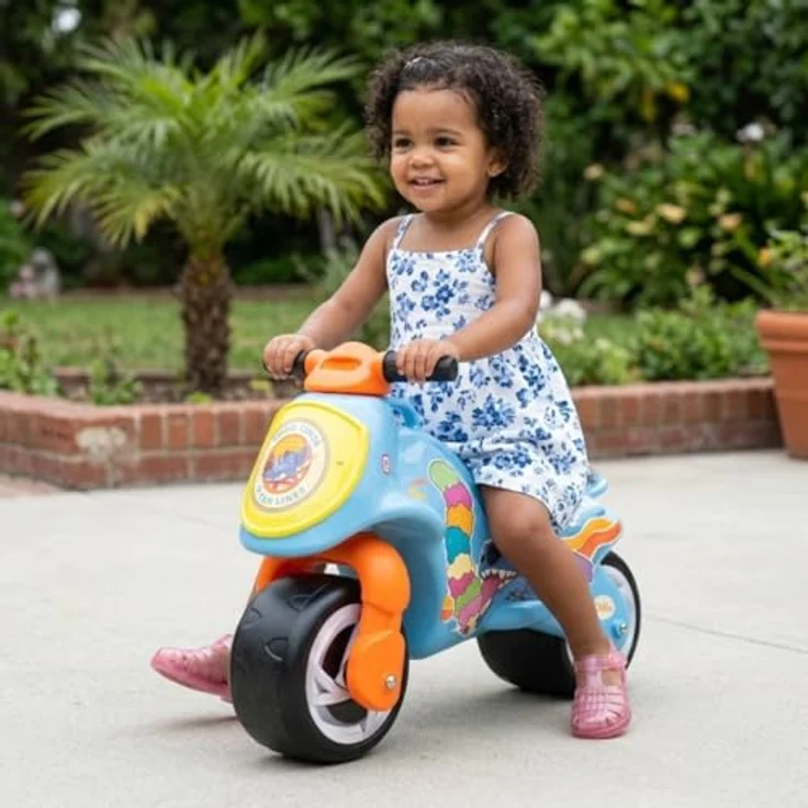 INJUSA Neox Stitch Laufrad für Kinder ab 18 Monaten, breitere Räder, ergonomisches Design, Tragegriff, offizielle Disney Dekoration, hergestellt in Spanien – Bild 2