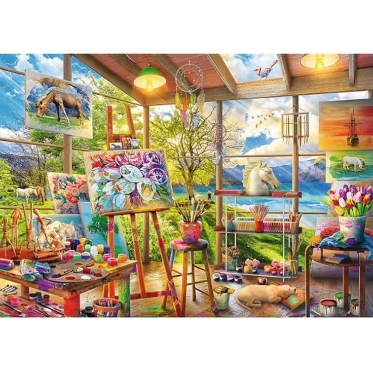Trefl 2in1 Puzzle: Die Kunst der Malerei, 2 x 500 Teile Set, umweltfreundlich, für Erwachsene und Kinder ab 10 Jahren – Bild 3