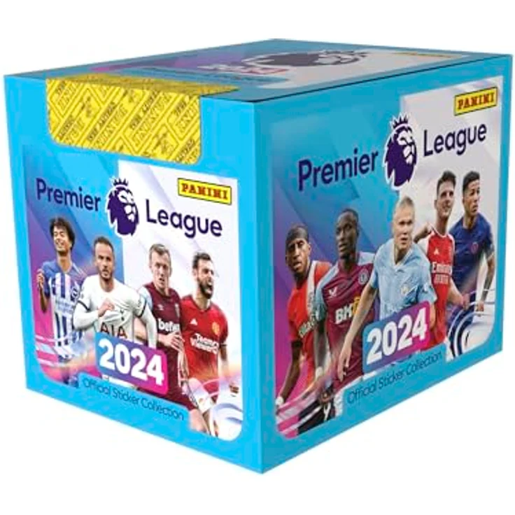 Panini Premier League 2023/24 Sticker-Kollektion, 50 Packungen, Offizielles Lizenzprodukt, Glänzende Aufkleber – Bild 1