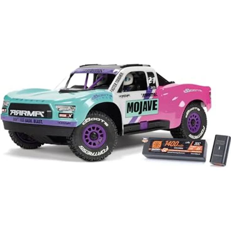 ARRMA ARA2304ST1 MOJAVE GROM 223S BLX Brushless 4X4 Small Scale Akku/Lader Teal, Ferngesteuertes Auto für Anfänger bis Profis mit Dynamischer Stabilitätskontrolle – Bild 1