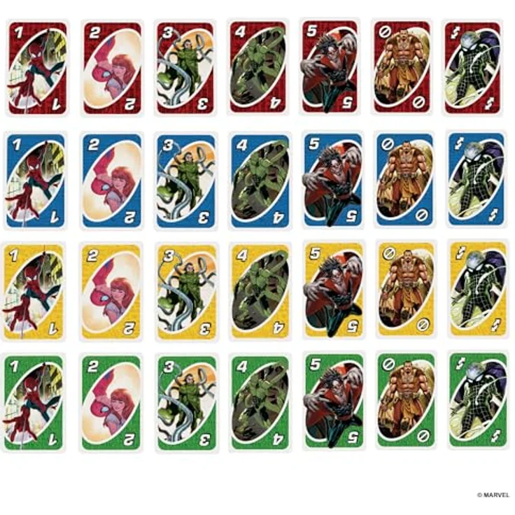 Mattel Games UNO The Amazing Spider-Man, Kartenspiel für Kinder, Erwachsene und Familien, inspiriert von der Marvel Comicreihe, HXY08 - Preisvergleich – Bild 4