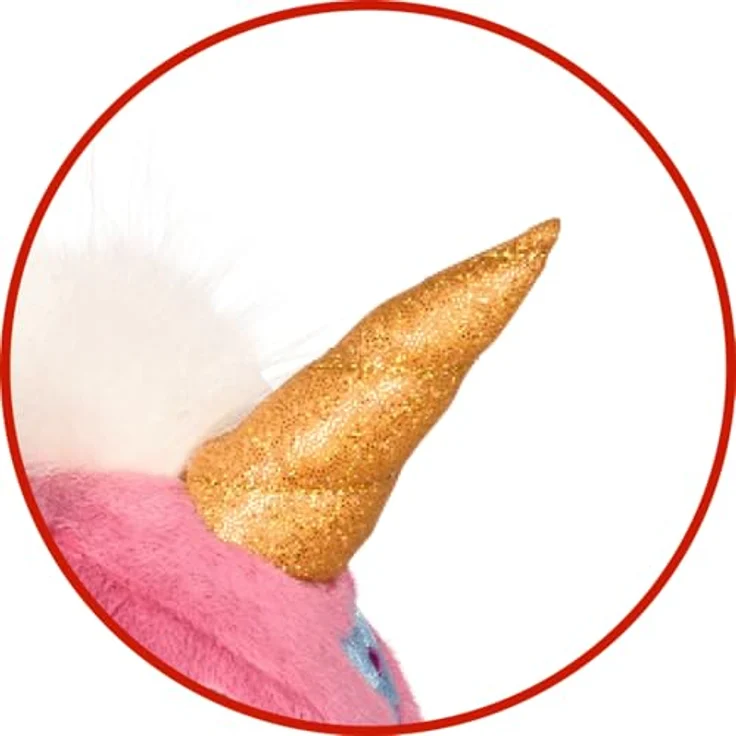 Die Spiegelburg Kuschel-Einhorn Berry, 22 cm Plüsch-Einhorn in liegender Form mit glitzernden Details und Herzchen-Stickerei – Bild 2