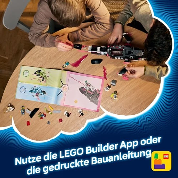 LEGO DREAMZzz 71500 Albtraumhai-U-Boot, 2-in-1 Bausatz mit 5 Minifiguren, Mehrfarbig, 1413 Teile – Bild 7