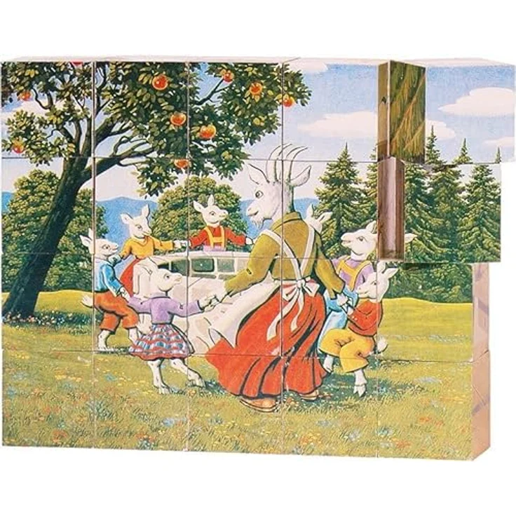 Würfelpuzzle Märchen Holz – Bild 10
