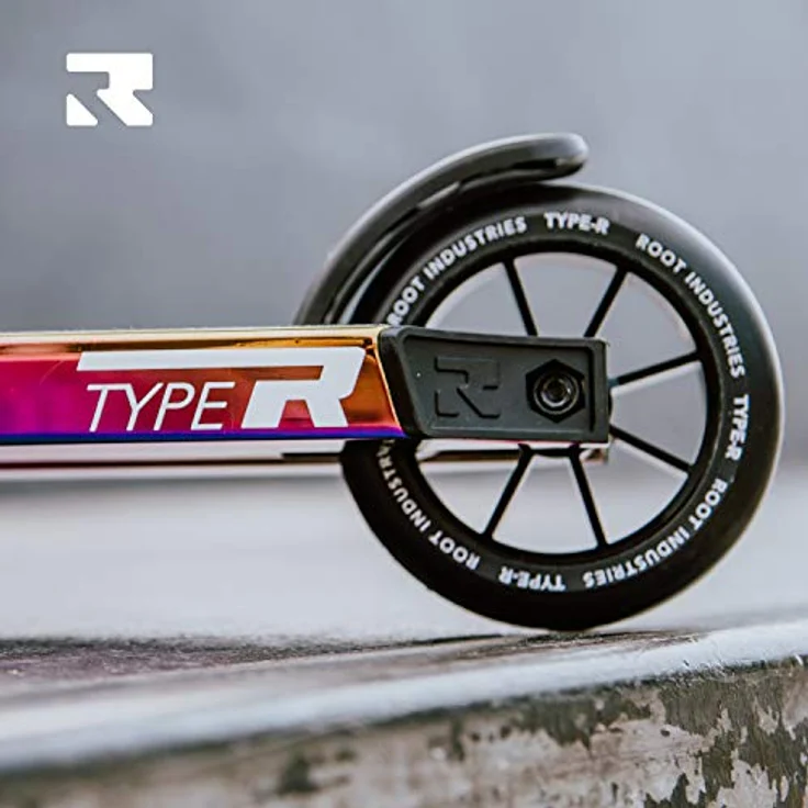 Root Industries Stuntscooter Root Industries Type R Stunt-Scooter H=82,5cm Neochrom, Kompletter Stunt-Scooter mit Aluminium Deck und 110mm Rollen – Bild 3