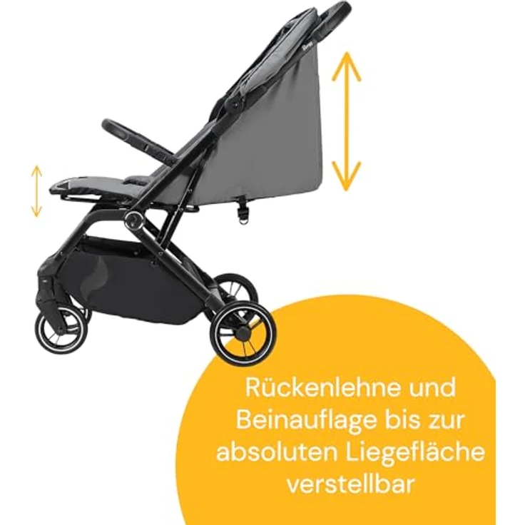 Osann Kinder-Buggy Boogy 2, 0 - 22 kg inkl. Regenverdeck, große Räder, Einhand-Faltmechanismus – Bild 3