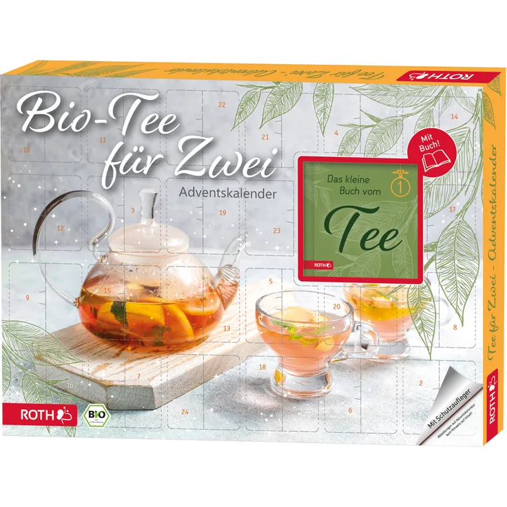 ROTH Bio-Tee für Zwei Adventskalender, Themen-Adventskalender mit 24 Bio-Tee-Sorten