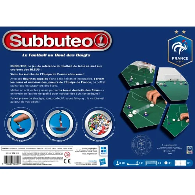 Megableu Subbuteo FFF Französisches Team, Brettspiel für 2 Spieler ab 6 Jahren – Bild 5
