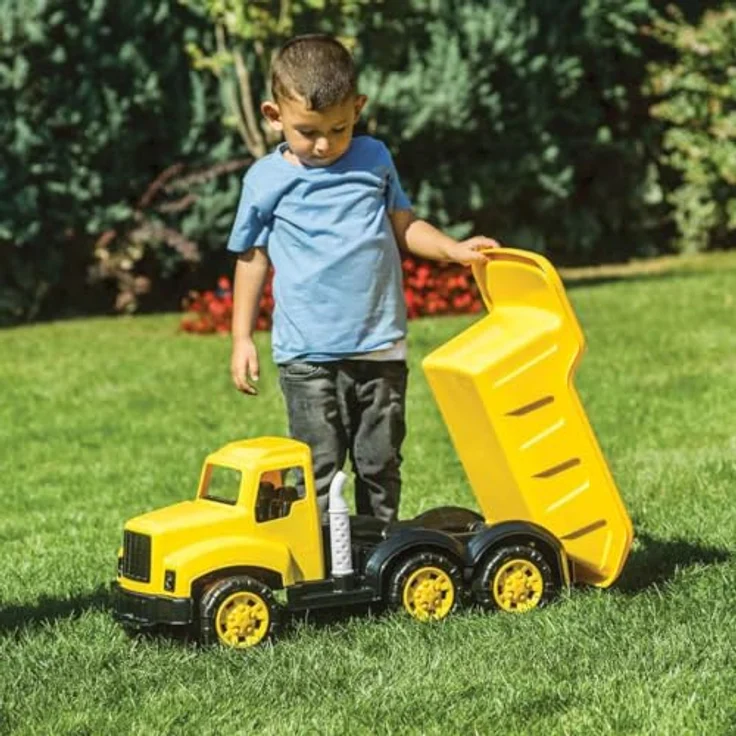 Dolu Gelb Spielzeug LKW Kippwagen 7112, leicht und langlebig, geeignet für Kinder ab 36 Monaten, Maße 35x83x31 cm – Bild 3