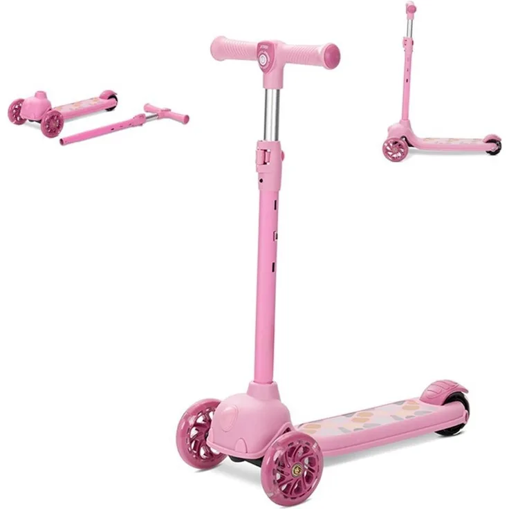 Lorelli Jetster, Kinderroller mit abnehmbarem Aluminium-Lenker, höhenverstellbar, PU-Räder mit Lichteffekt, für Kinder ab 3 Jahren, max. 20 kg