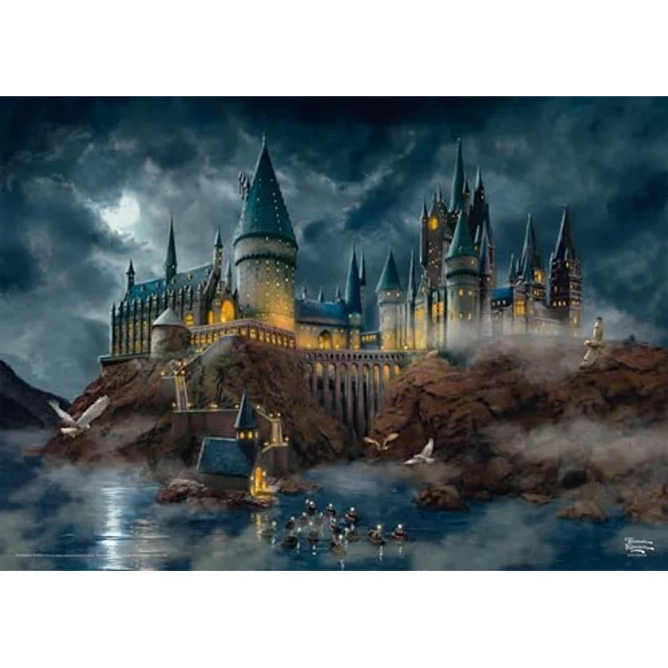 Schmidt Spiele 58577 Thomas Kinkade, Wizarding World, Harry Potter, Hogwarts Castle, 1000 Teile Puzzle – Bild 3