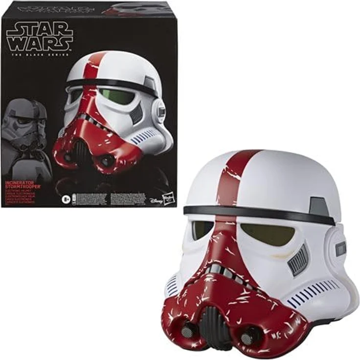 Star Wars Feuerlöschhelm Trooper (Hasbro E86715L0), Bunt - Premium elektronischer Helm mit elektronischer Sprachverzerrung, inspiriert von The Mandalorian auf Disney Plus – Bild 3