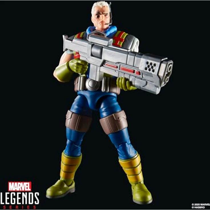Hasbro Marvel Xmen Legends ENT 4, Cable Sammelfigur aus X-Men '97 mit 6 Accessoires, 15 cm beweglich im Retro-Blister-Pack – Bild 5