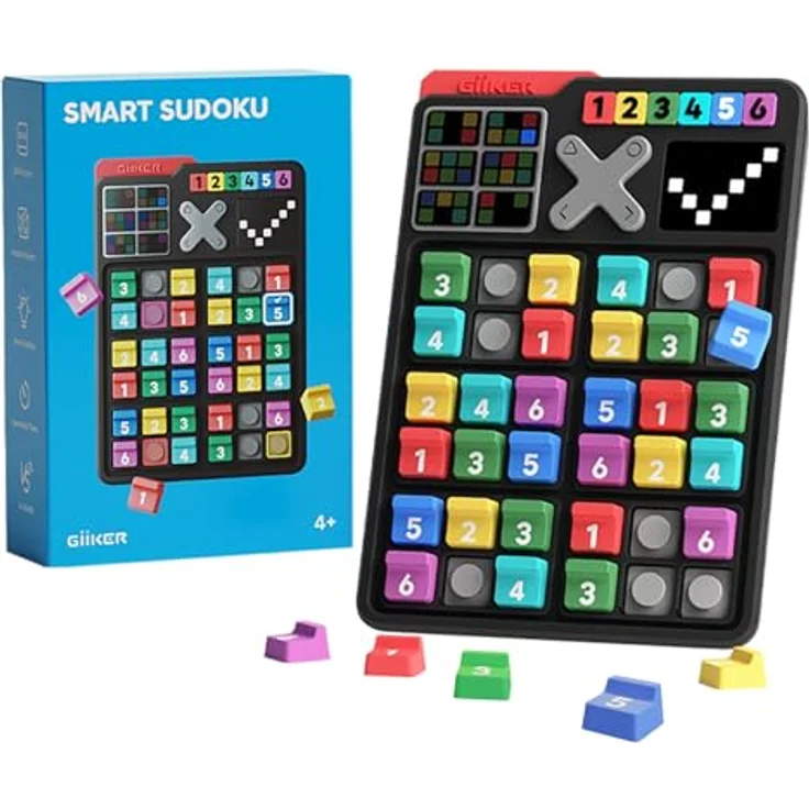 GiiKER Smart Sudoku, interaktive elektronische Sudoku-Konsole mit über 2500 Rätseln, LED-Display und Bluetooth-Duellmodus – Bild 1