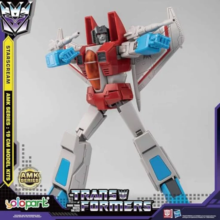 YOLOPARK Starscream AMK Series Modellbausatz, 19.1 cm Transformer Bauset, Generation One – Bild 5